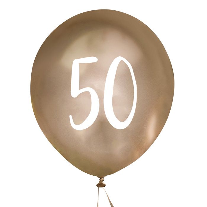 Ballon Goud 50 (5st) Hootyballoo