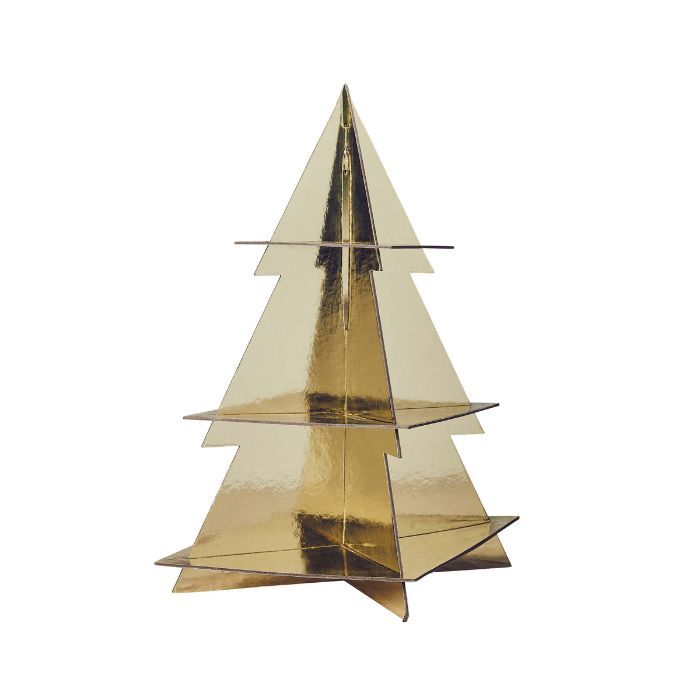 Etagere kerstboom goud Festive Folklore Hootyballoo