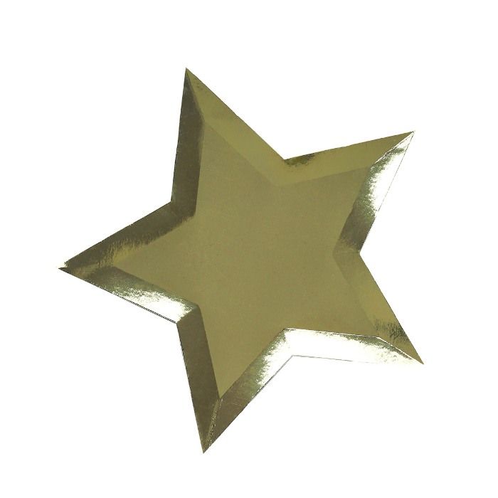 Bordjes gouden sterren (8st) Hootyballoo