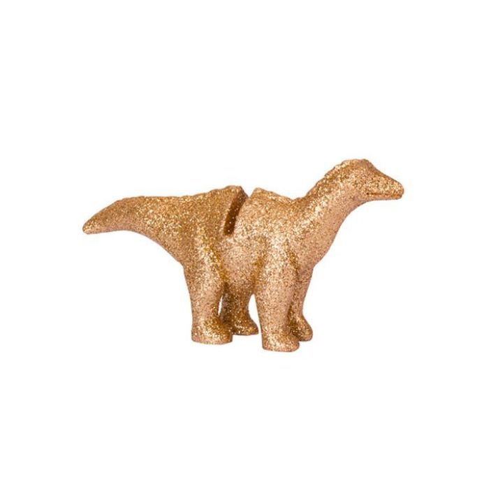 Plaatskaarthouders Dinosaur Party goud (4st)
