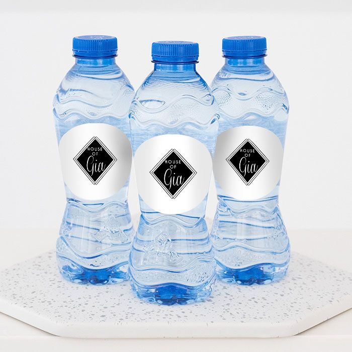 Flesje water met logo
