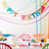 Regenboog Happy Birthday slinger (3m) Talking Tables