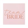 Gastenboek velvet roze Team Bride Blush Hen Ginger Ray