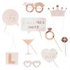 Party props met letter stickers Blush Hen (10st) Ginger Ray