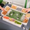Treat stand voetbalstadion Ginger Ray
