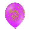 Ballonnen Baby Girl dots (6st)