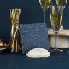 Cocktail servetten blauw met gouden sterren (20st)