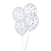 Transparante ballonnen hartjes (6st)