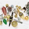 Kerstballen goud & zilver mix (25st)