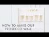 Prosecco standaard Gold Wedding Ginger Ray
