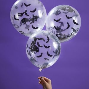 Confetti ballonnen vleermuizen (5st) Creep It Real