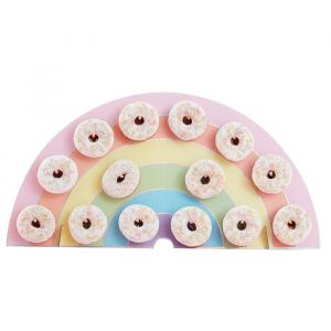 Donut Wall Regenboog Pastel Birthday Party Ginger Ray
