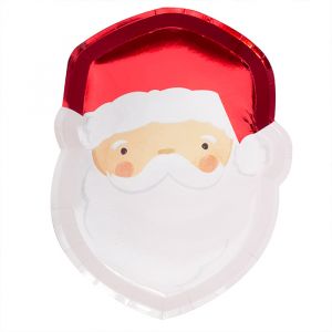 Bordjes kerstman Silly Santa (8st) Ginger Ray