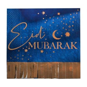 Servetten Eid Mubarak fringe (16st) Ginger Ray