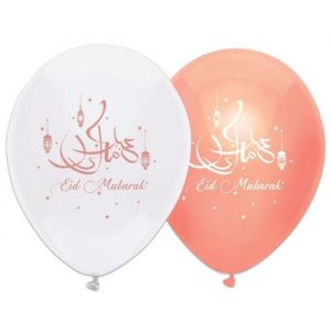Ballonnen Eid Mubarak roségoud (6st)