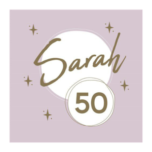 Servetten Fabulous 50 Sarah roze (20st)