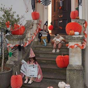 Hangdecoratie spinnen Halloween (3st) Meri Meri