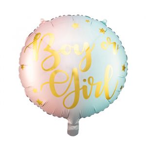 Folieballon boy or girl (35cm)