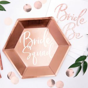 Bordjes Bride Squad (6st) roségoud