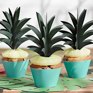 Cupcake toppers ananas Aloha Collectie (6st)