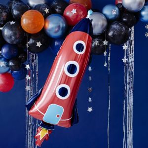 Folieballon raket Space Party 115cm