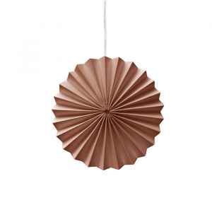 Ornamenten paper fans blush (10st) Delight Department
