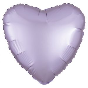 Folieballon Satin Luxe hart lila (43cm)