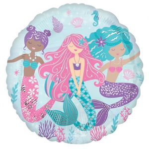 Folieballon Shimmering Mermaids (40cm)