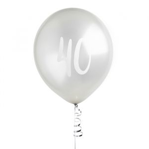Ballon Zilver 40 (5st) Hootyballoo