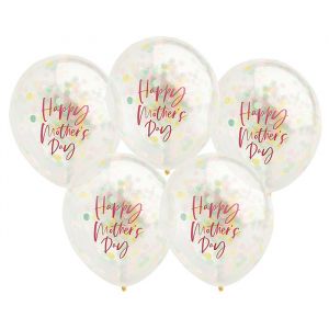 Confetti ballonnen Happy Mother's Day (5st) Hootyballoo
