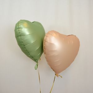Folieballon Satin hart nude (45cm)