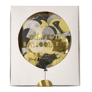 Ballonnenset Shine Zwart - Goud (8st)