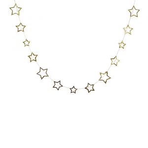 Glitter ster minislinger goud (4m)