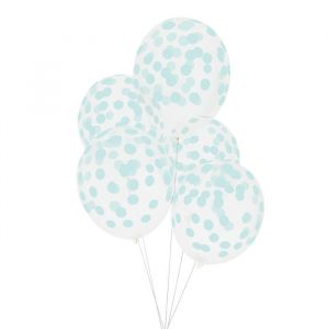 Confetti Ballonnen Aqua (5st)