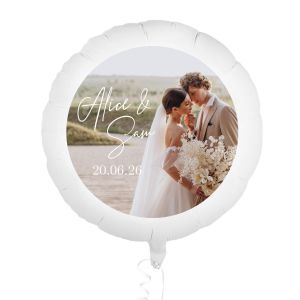 Folieballon trouwen met namen