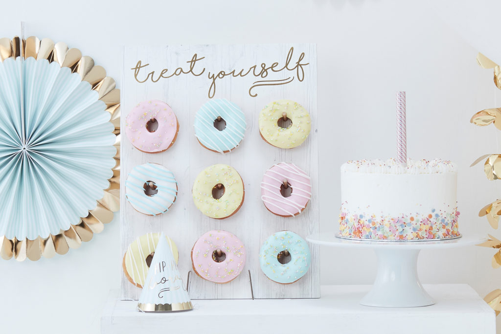 Donut wall voor ombre party
