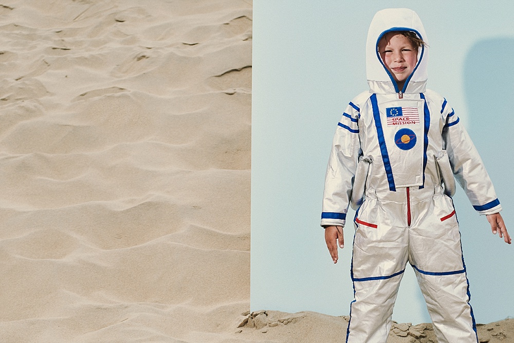 Verkleedkleding voor kinderen met fantasie - Space party: to the moon kinderfeestje