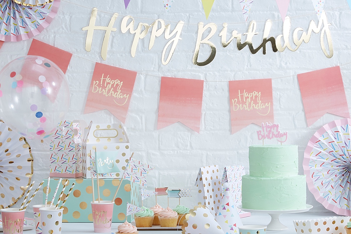 Trend: pastel party thema, partydeco